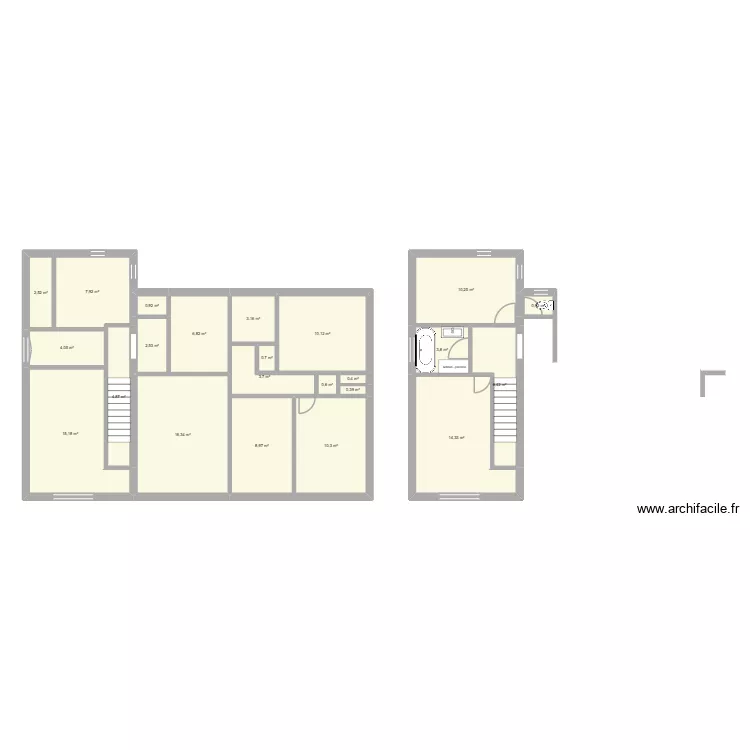 Croissy. Plan de 23 et 135 m² Croissy. Plan de 23 et 135 m²