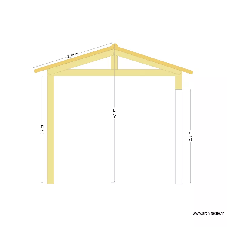 FACADE NE. Plan de FACADE NE. Plan de