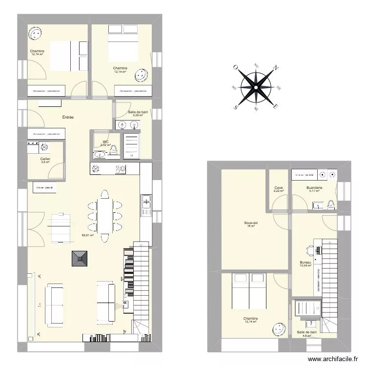 Maison longue 8. Plan de Maison longue 8. Plan de
