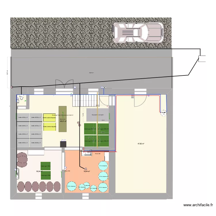Chai Maz&eacute;e V2026-23062026. Plan de 4  et 129 m²