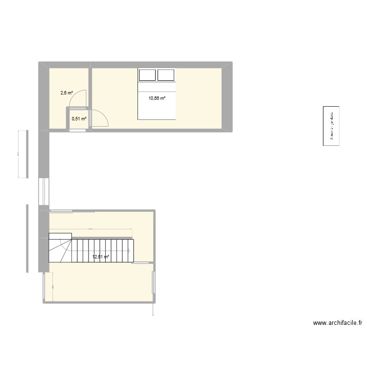 aaa. Plan de 4 pièces et 26 m2
