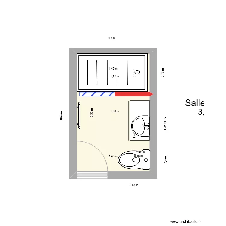 NANOU. Plan de 1 et 3 m² NANOU. Plan de 1 et 3 m²