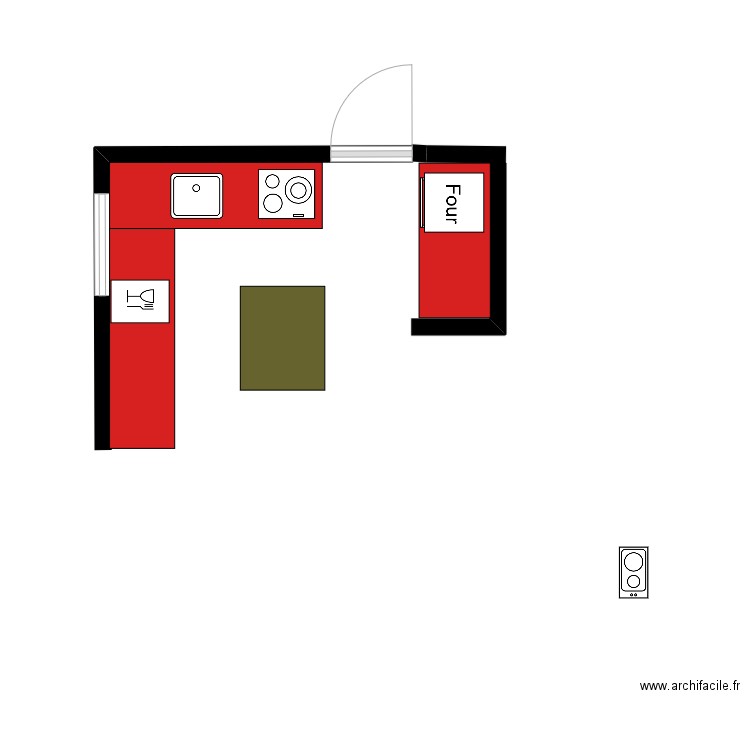 cuisine. Plan de 0 pièce et 0 m2