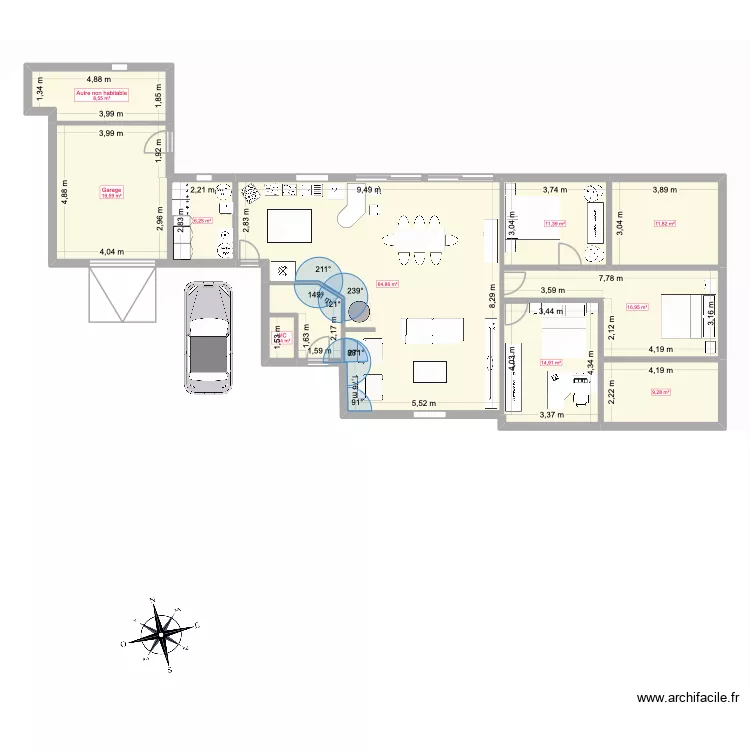 Plan 4. Plan de 10 et 165 m² Plan 4. Plan de 10 et 165 m²