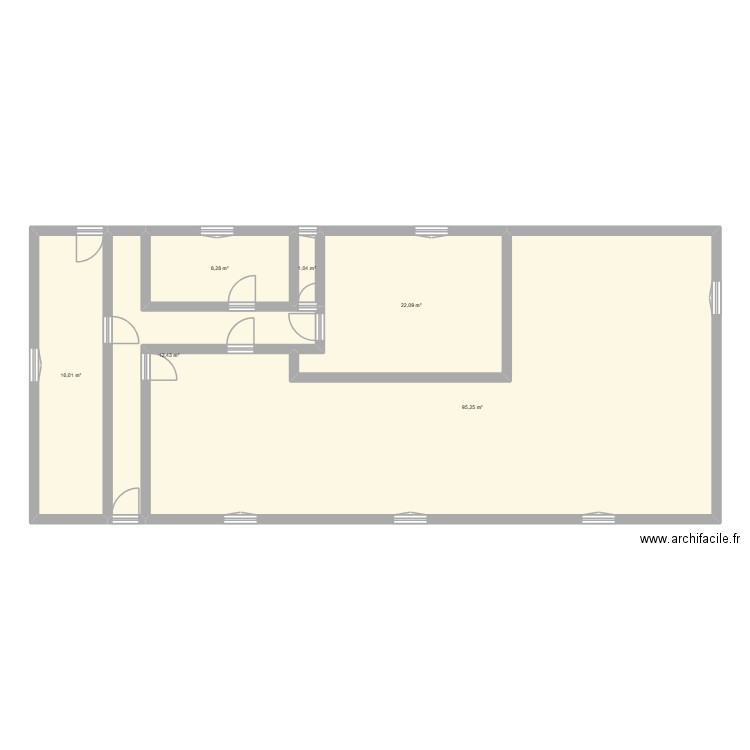rdc maison plescop. Plan de 6 pièces et 155 m2