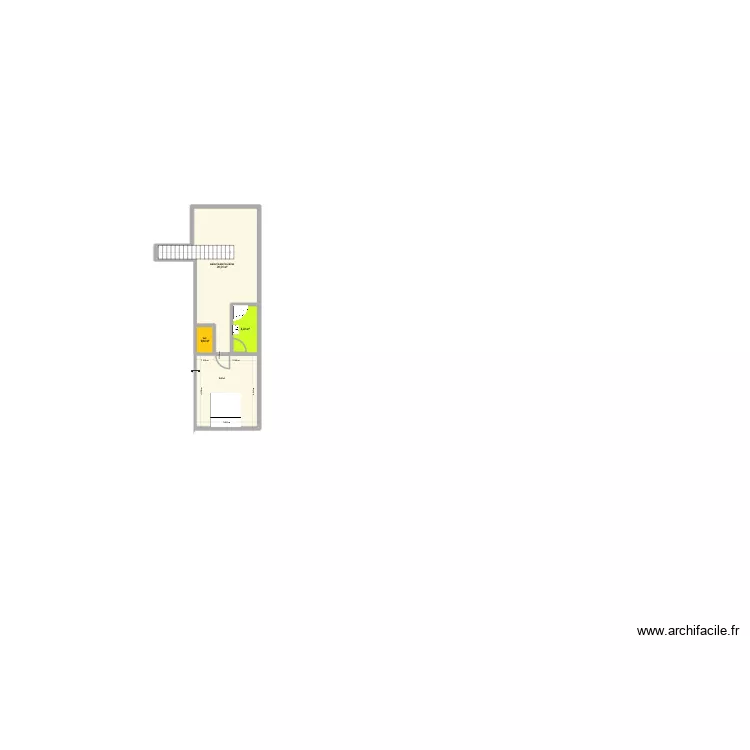 R+2 FINI. Plan de 4  et 48 m²