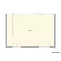 Pi&egrave;ce s&eacute;jour cuisine mauron