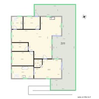 Plan maison plus petite avec plan incliné