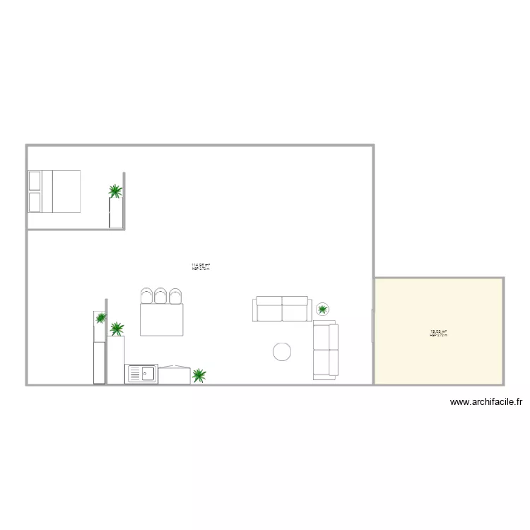 appartement lucie dans le futur. Plan de 