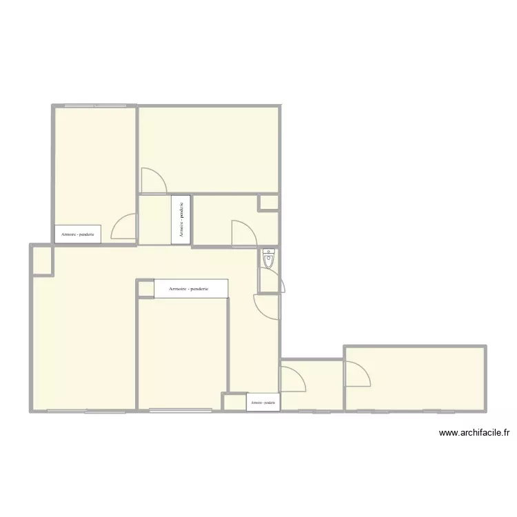 Sergent2. Plan de 10 Pièces et 83 m²