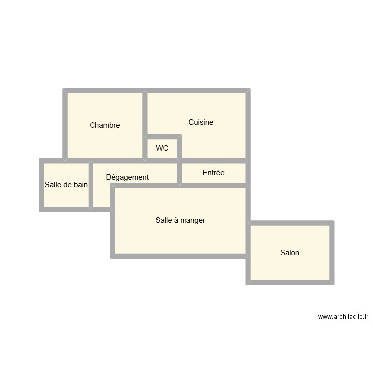 2504 STEPHAN THIERRY. Plan de 8 pièces et 18 m2