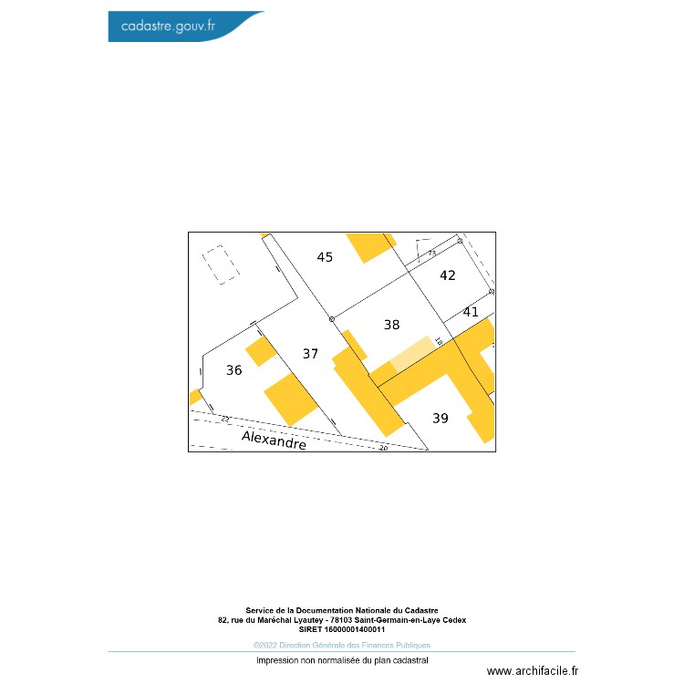 plan de masse. Plan de 0 pièce et 0 m2