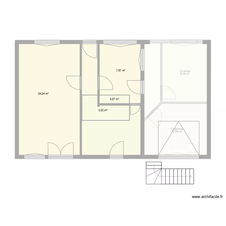 Boulay - Vendome. Plan de 11 Pièces et 193 m² Boulay - Vendome. Plan de 11 Pièces et 193 m²