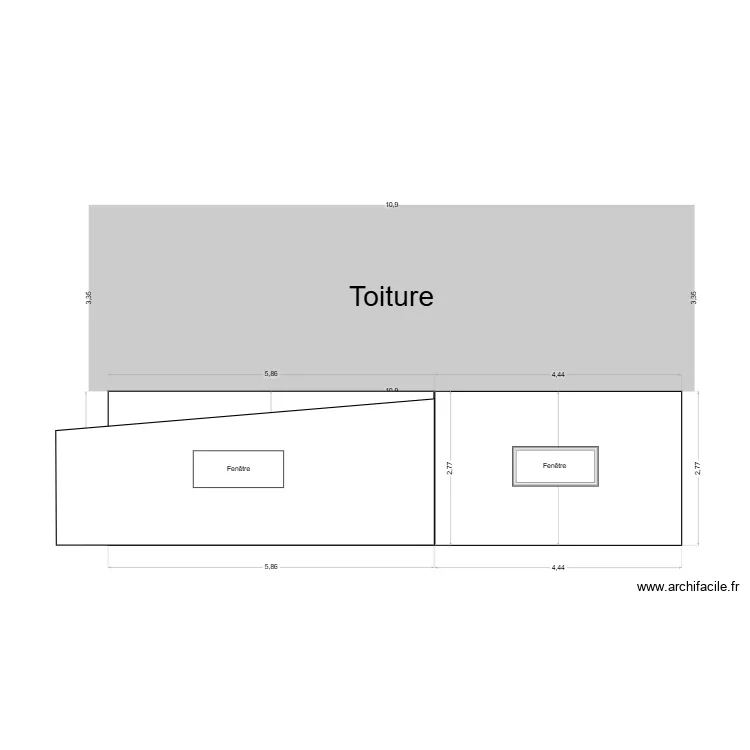 FACADE OUEST. Plan de FACADE OUEST. Plan de