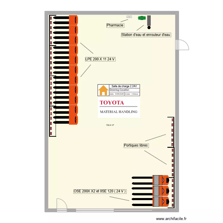 Greenlog Cavaillon SDC2 24V. Plan de 1 et 152 m² Greenlog Cavaillon SDC2 24V. Plan de 1 et 152 m²