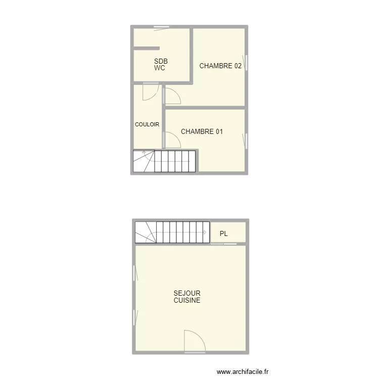CAPELLE AIMARGUES. Plan de 8 pièces et 41 m²