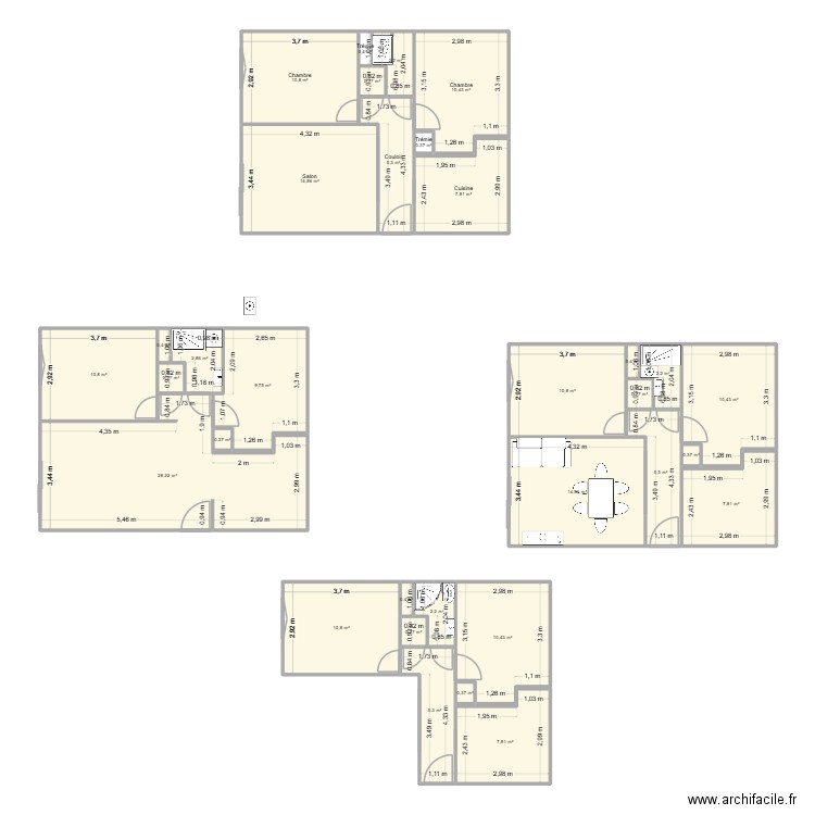 Air Lumiere. Plan de 33 pièces et 197 m2
