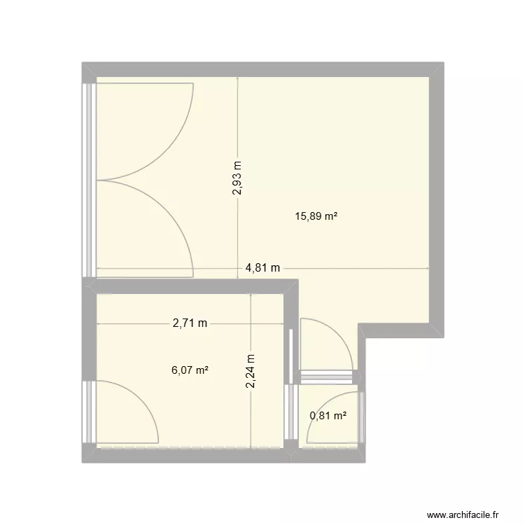 Garage-Cabine. Plan de 3 et 23 m² Garage-Cabine. Plan de 3 et 23 m²