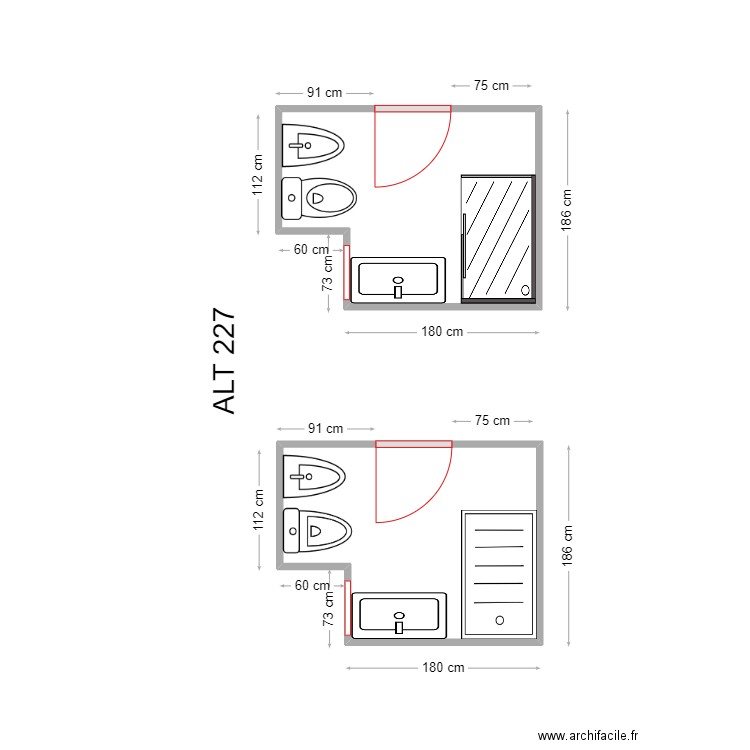MAR COSO. Plan de 2 pièces et 8 m2