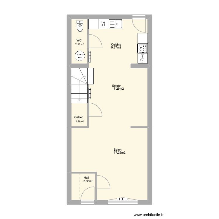Marquette-Lez-Lille RDC. Plan de 0 pièce et 0 m2