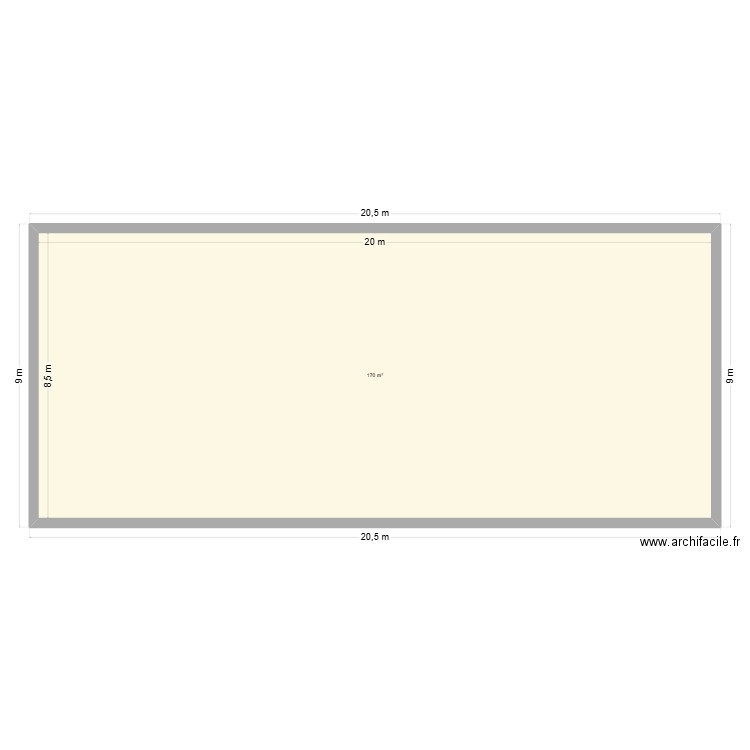 FRIDAT 2. Plan de 1 pièce et 170 m2