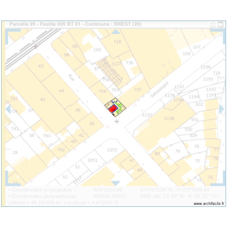 Plan 1. Plan de 7 pièces et 91 m2