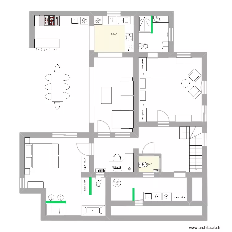 Ambolo Interm&eacute;diaire FINAL V6. Plan de 2  et 9 m²