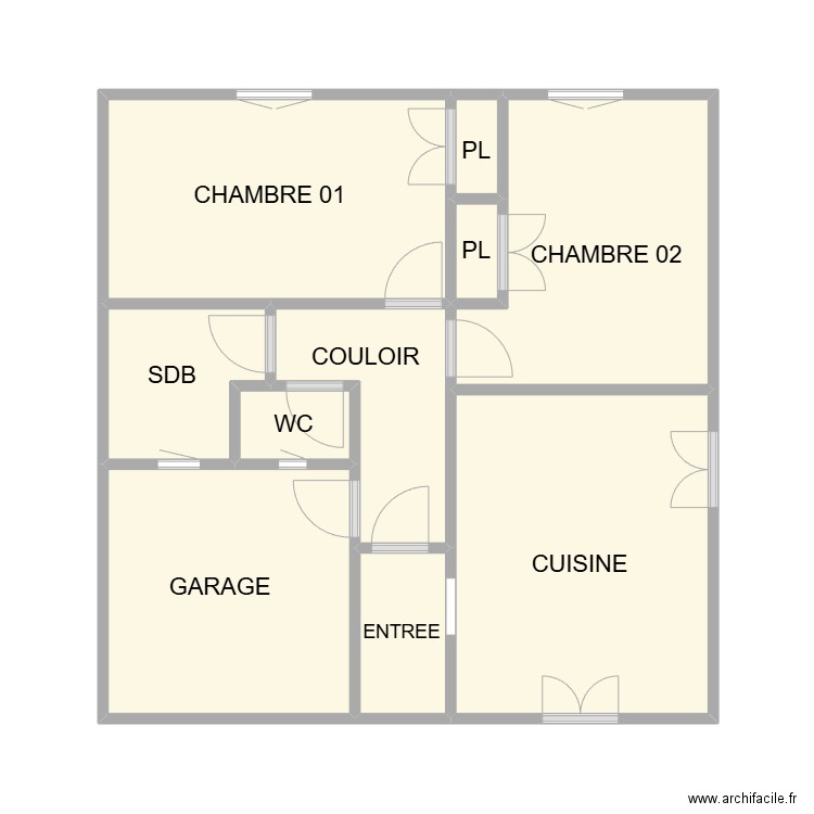 PLAN VERGEZE MAISON. Plan de 10 pièces et 38 m2
