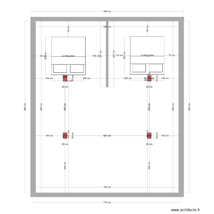 paln rez 7.5 x 9 m  base de travailé. Plan de 0 pièce et 0 m2