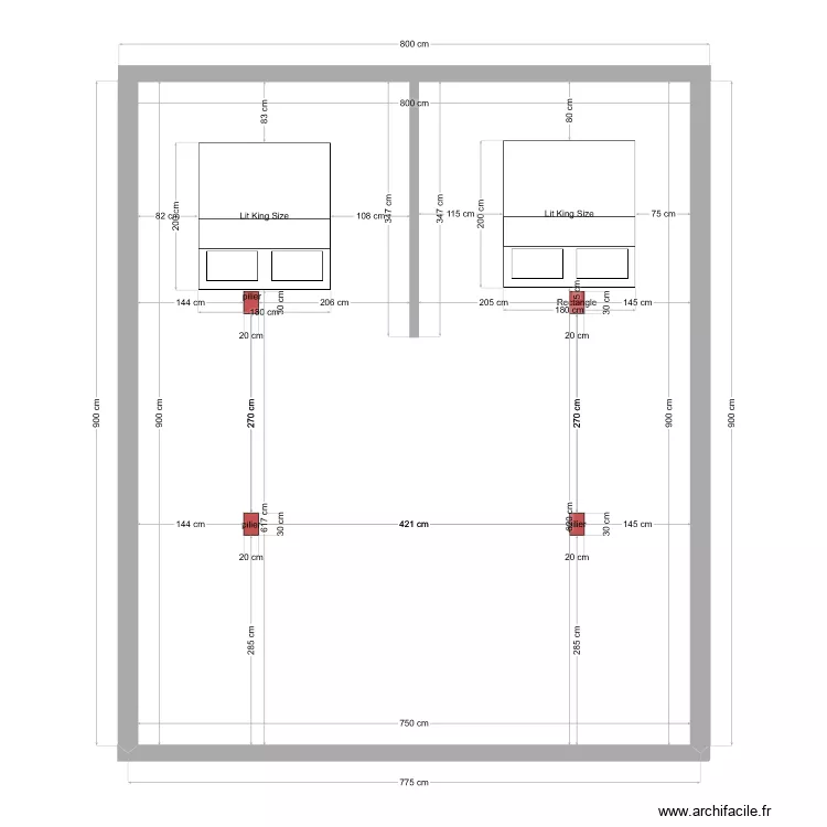 paln rez 7.5 x 9 m base de travailé. Plan de paln rez 7.5 x 9 m base de travailé. Plan de