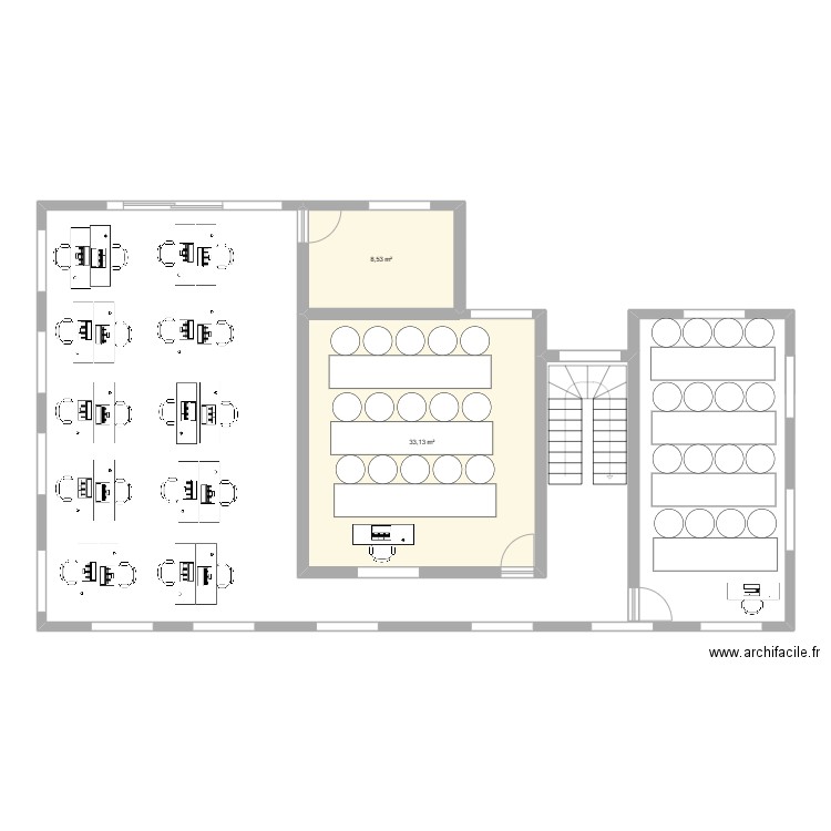 plan laboratoire de tp. Plan de 2 pièces et 42 m2