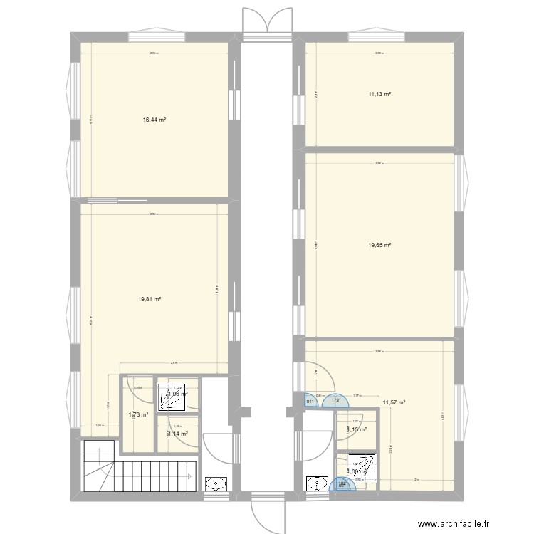 BUREAUX CCS VERSION 3. Plan de 10 pièces et 85 m2