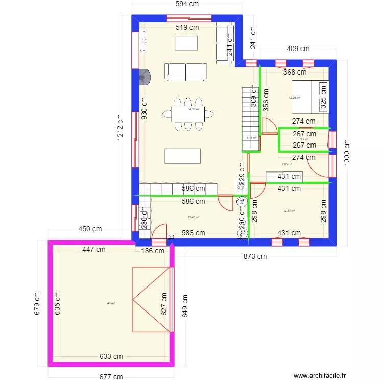 maison 8. Plan de 