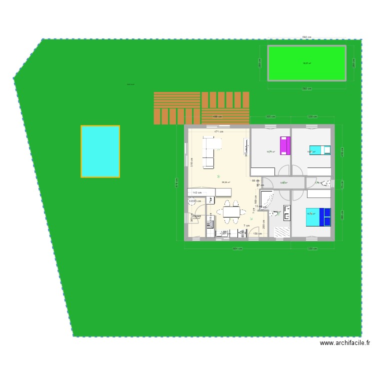 notre maison. Plan de 0 pièce et 0 m2