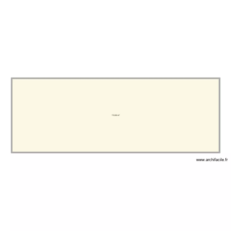 cab etang. Plan de 1 pièce et 113 m²