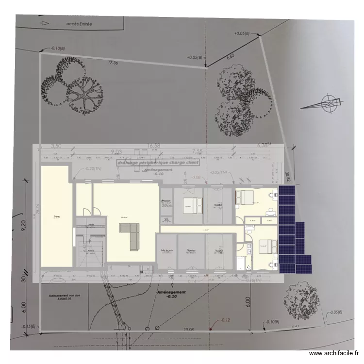 MAISON JEREMY. Plan de 15 Pièces et 185 m² MAISON JEREMY. Plan de 15 Pièces et 185 m²