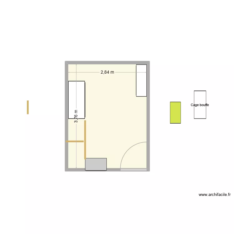 Furets. Plan de 1 et 11 m² Furets. Plan de 1 et 11 m²