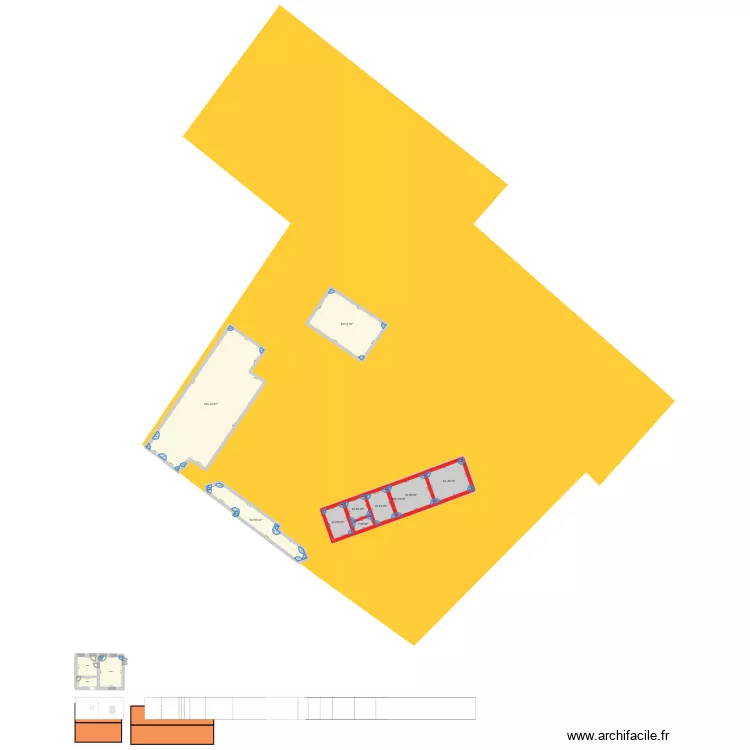 Batlong. Plan de 13 pièces et 854 m²