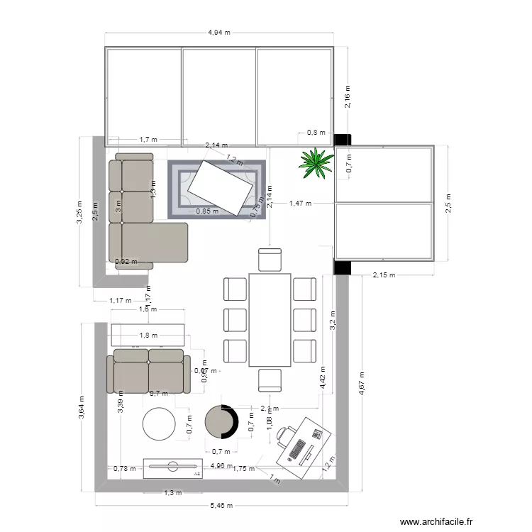 véranda. Plan de véranda. Plan de