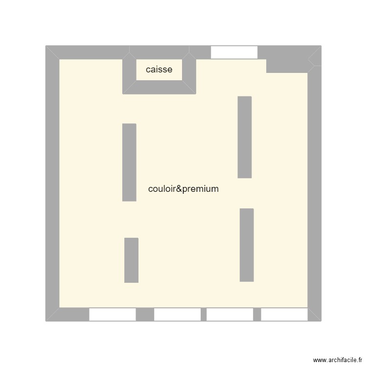plan de masse jd sports terrasses du port. Plan de 2 pièces et 22 m2