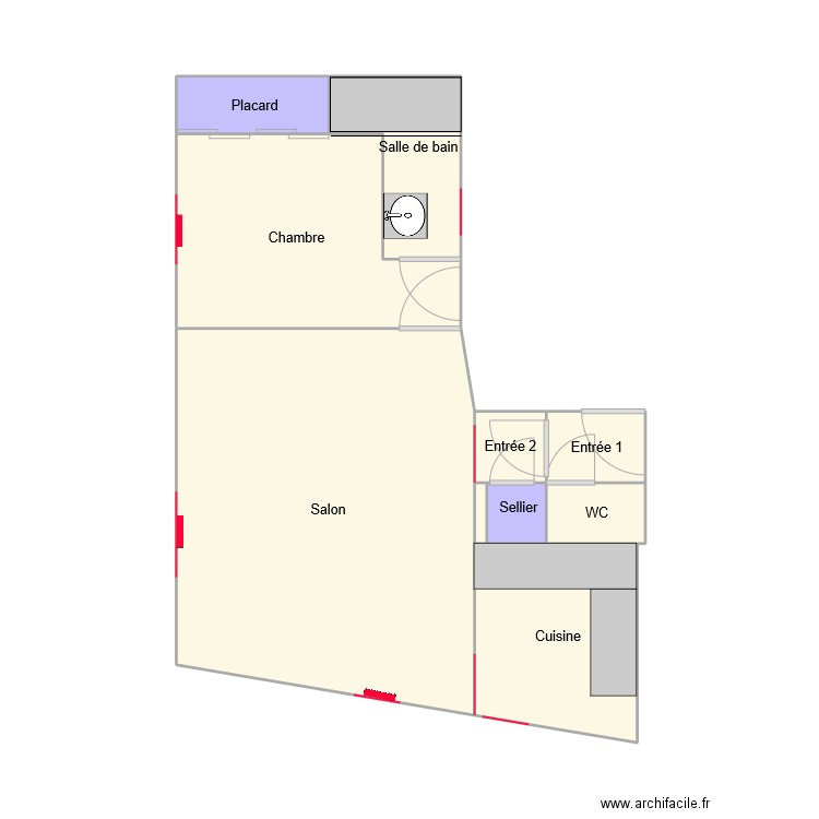 Appart EVA place TACQ Lille. Plan de 0 pièce et 0 m2