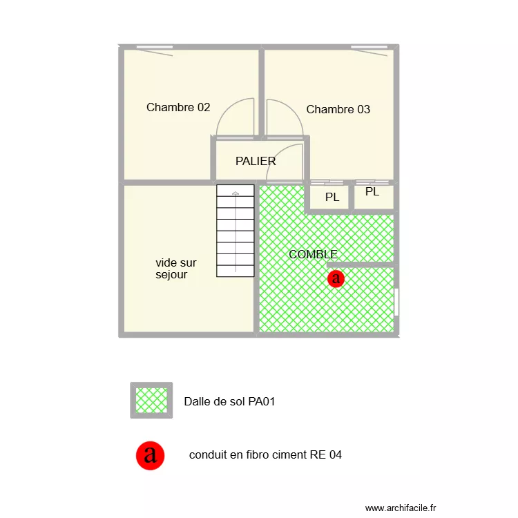 JUVIGNAC ETAGE. Plan de 8 Pièces et 34 m² JUVIGNAC ETAGE. Plan de 8 Pièces et 34 m²