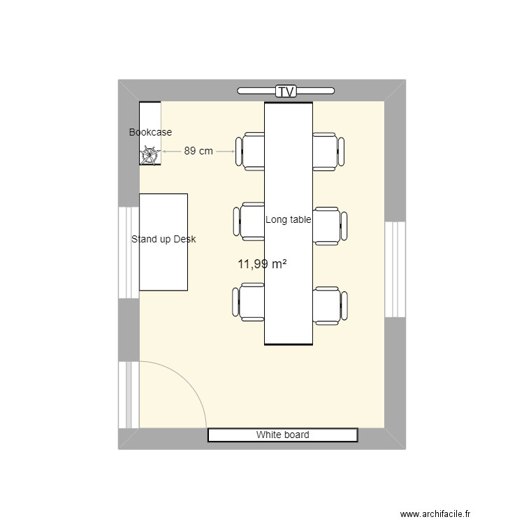 Bureau nick. Plan de 0 pièce et 0 m2