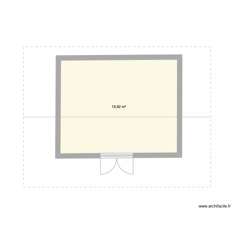 Cabanon. Plan de 1 et 20 m² Cabanon. Plan de 1 et 20 m²