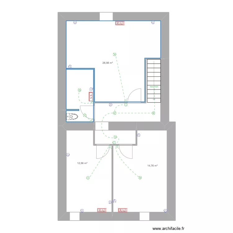 MAISON 5 R+1. Plan de 