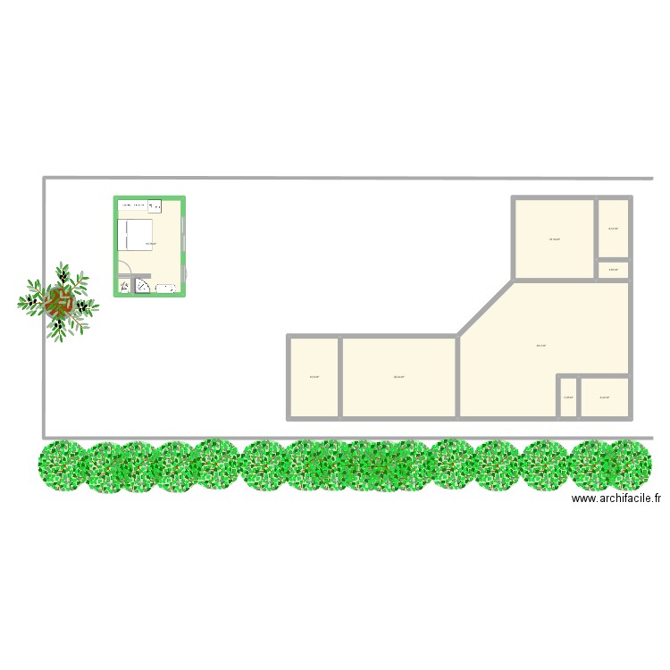 ptite nemausa. Plan de 10 pièces et 162 m2