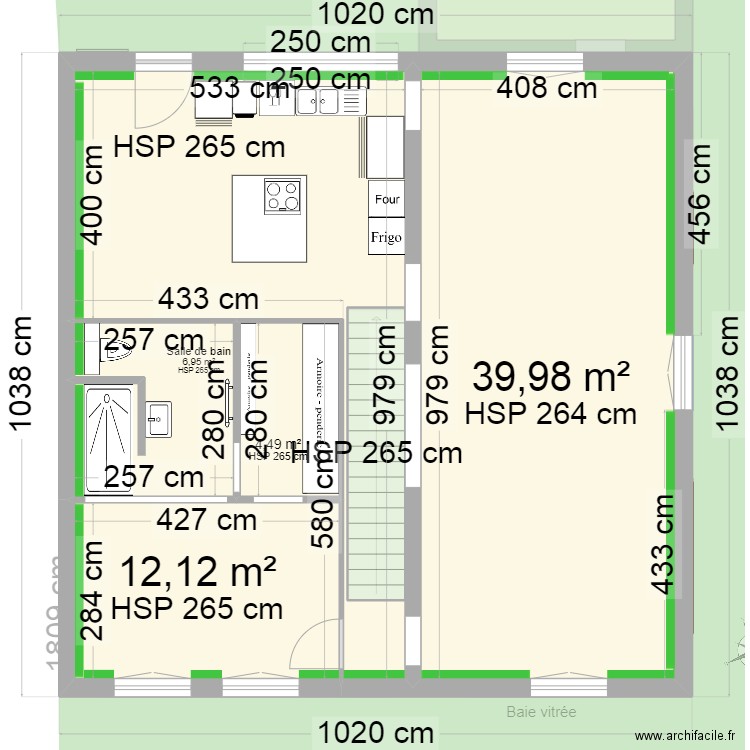 Nonorgues_avec ITI. Plan de 17 pièces et 194 m2