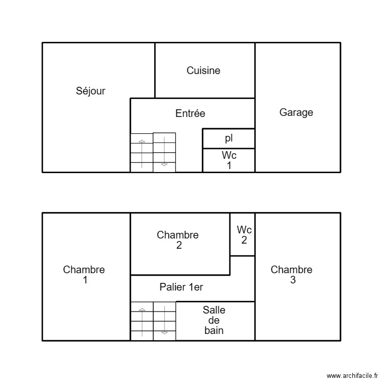 LEGUILVINEC MILLINER. Plan de 11 pièces et 42 m2