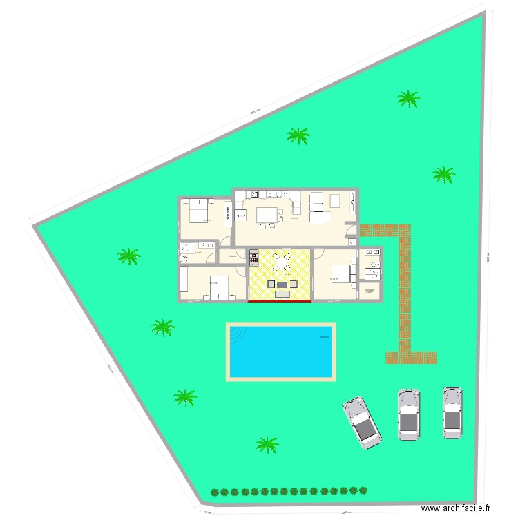 maison 97 m2 + terrasse 20m² panour test. Plan de 10 pièces et 1013 m2
