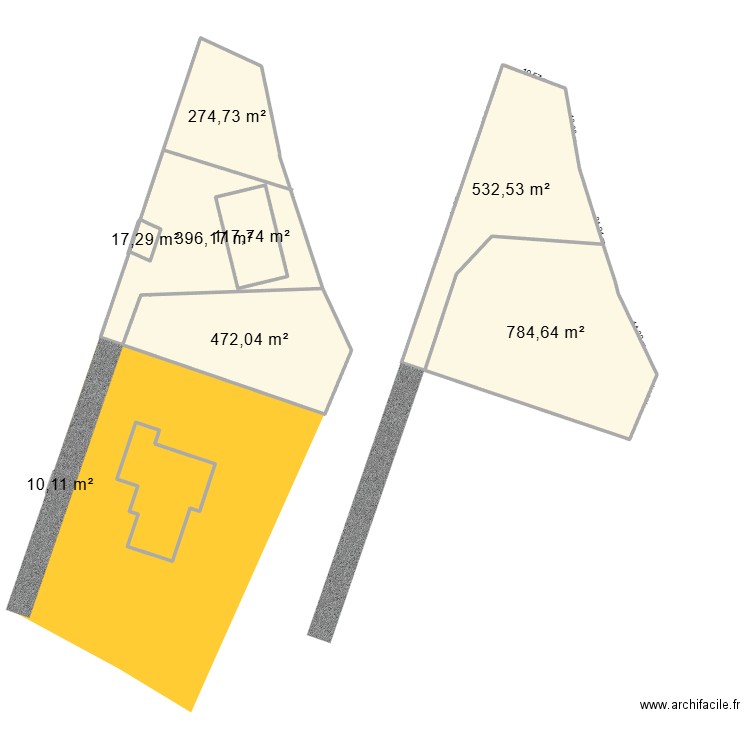 projet maison. Plan de 8 pièces et 2735 m2